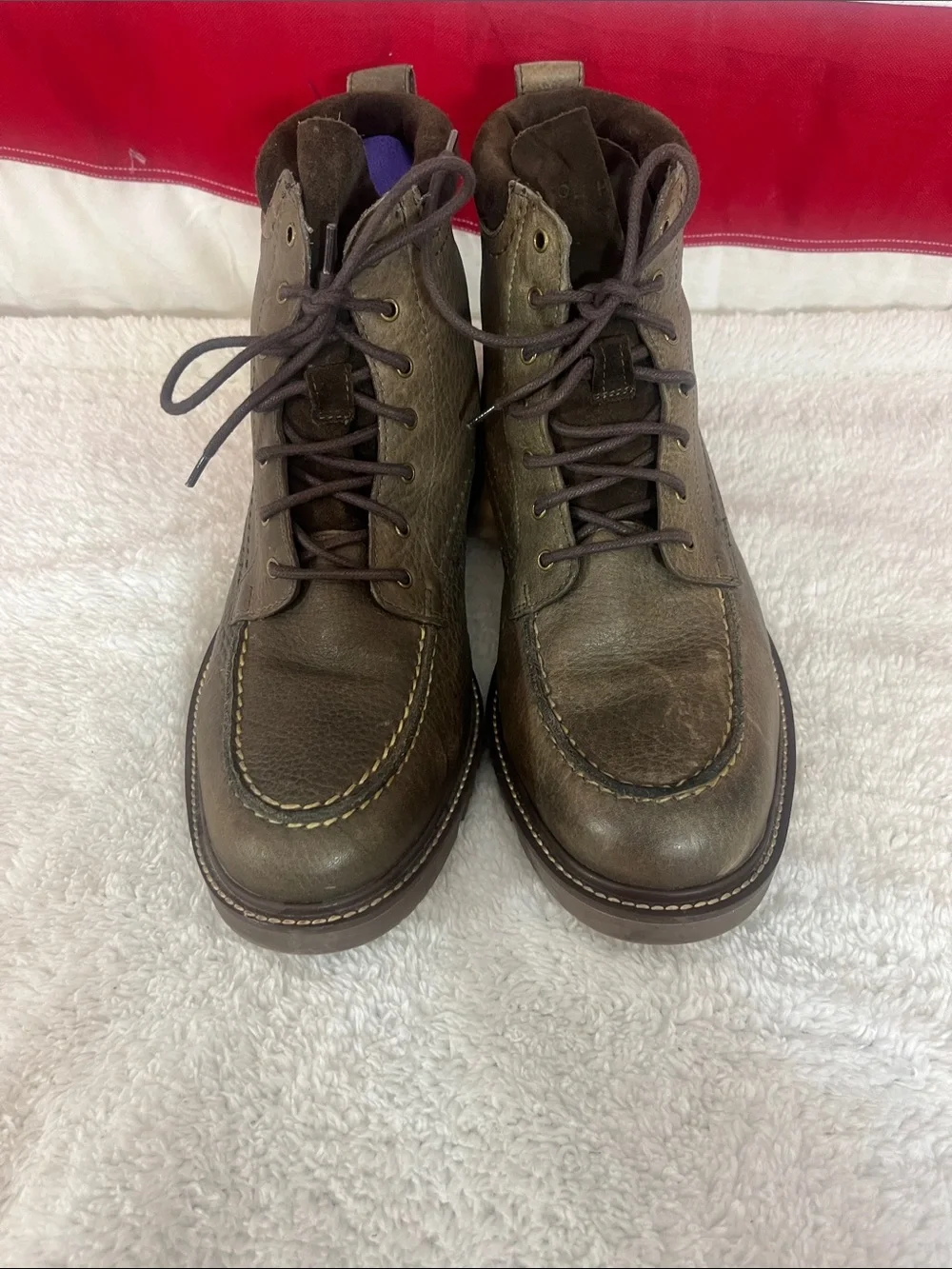 Cole Haan Men's Olive/Tan Leather Chukka Lace-Up Boots